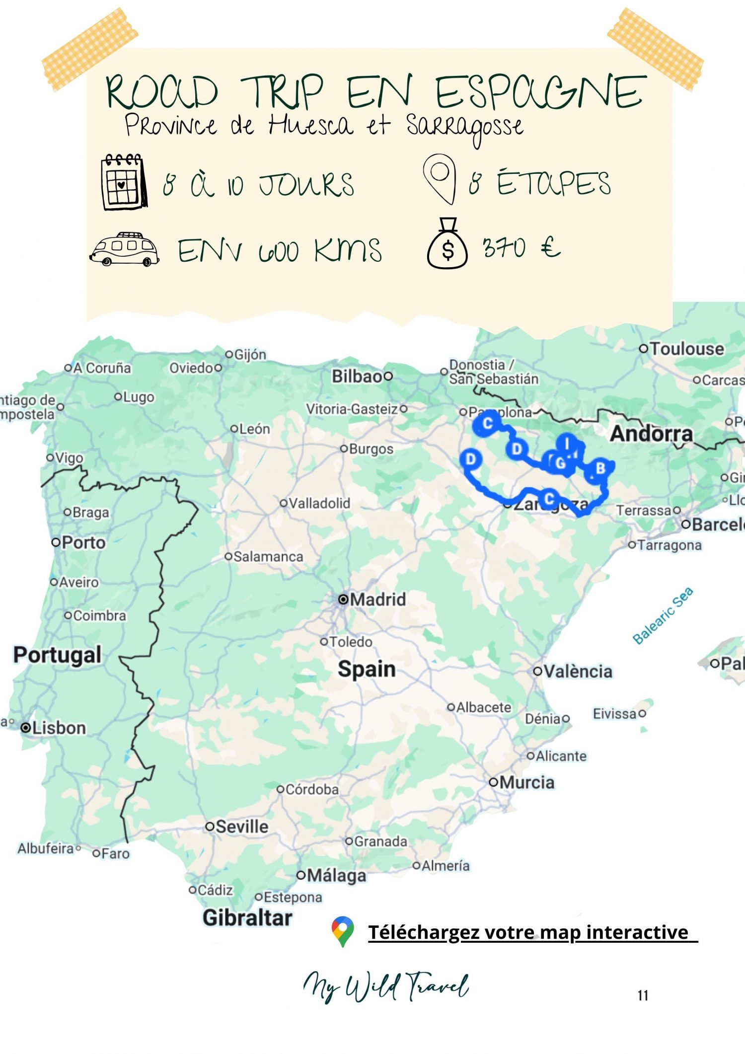 ROAD BOOK Bardenas Road book Espagne du Nord